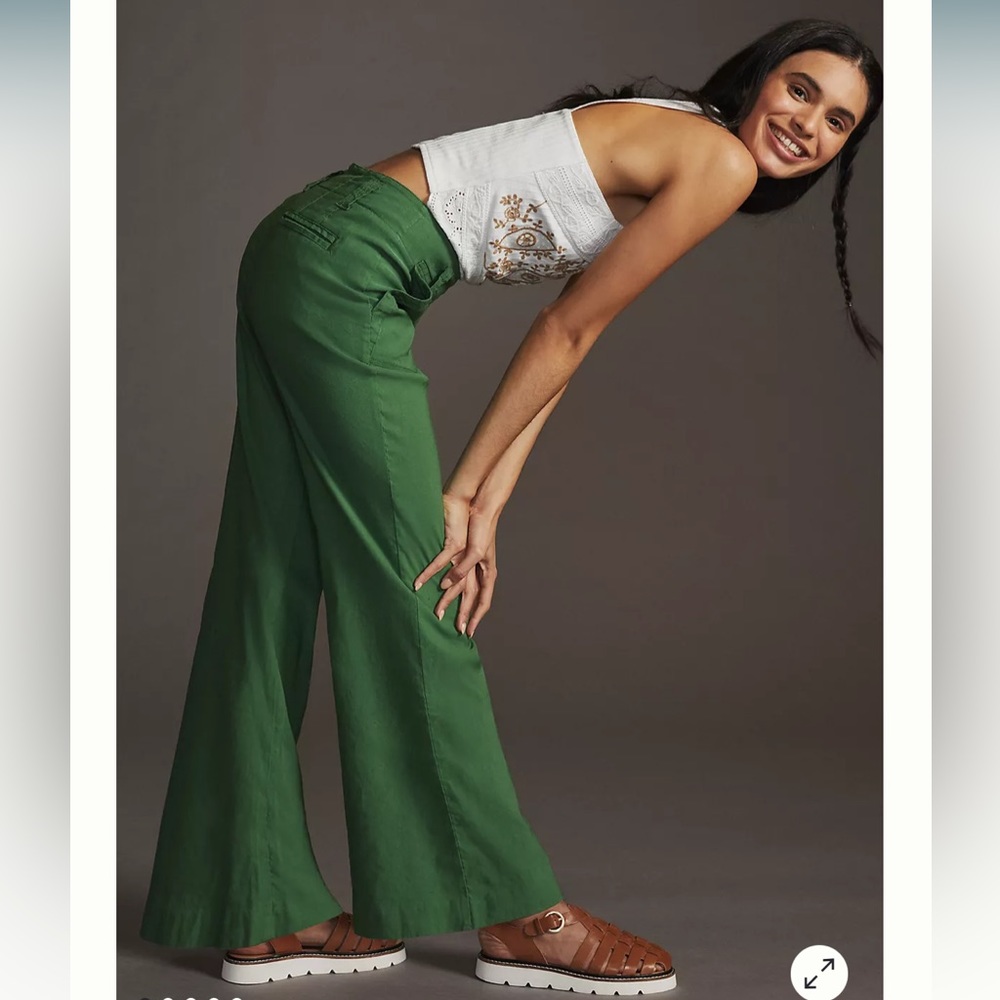 Anthropologie Maeve The Naomi Wide-Leg Flare Pants